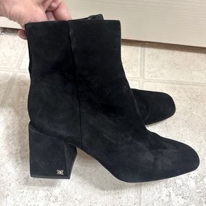 Velvet Sam Edlemen black boots with box heel 9.5